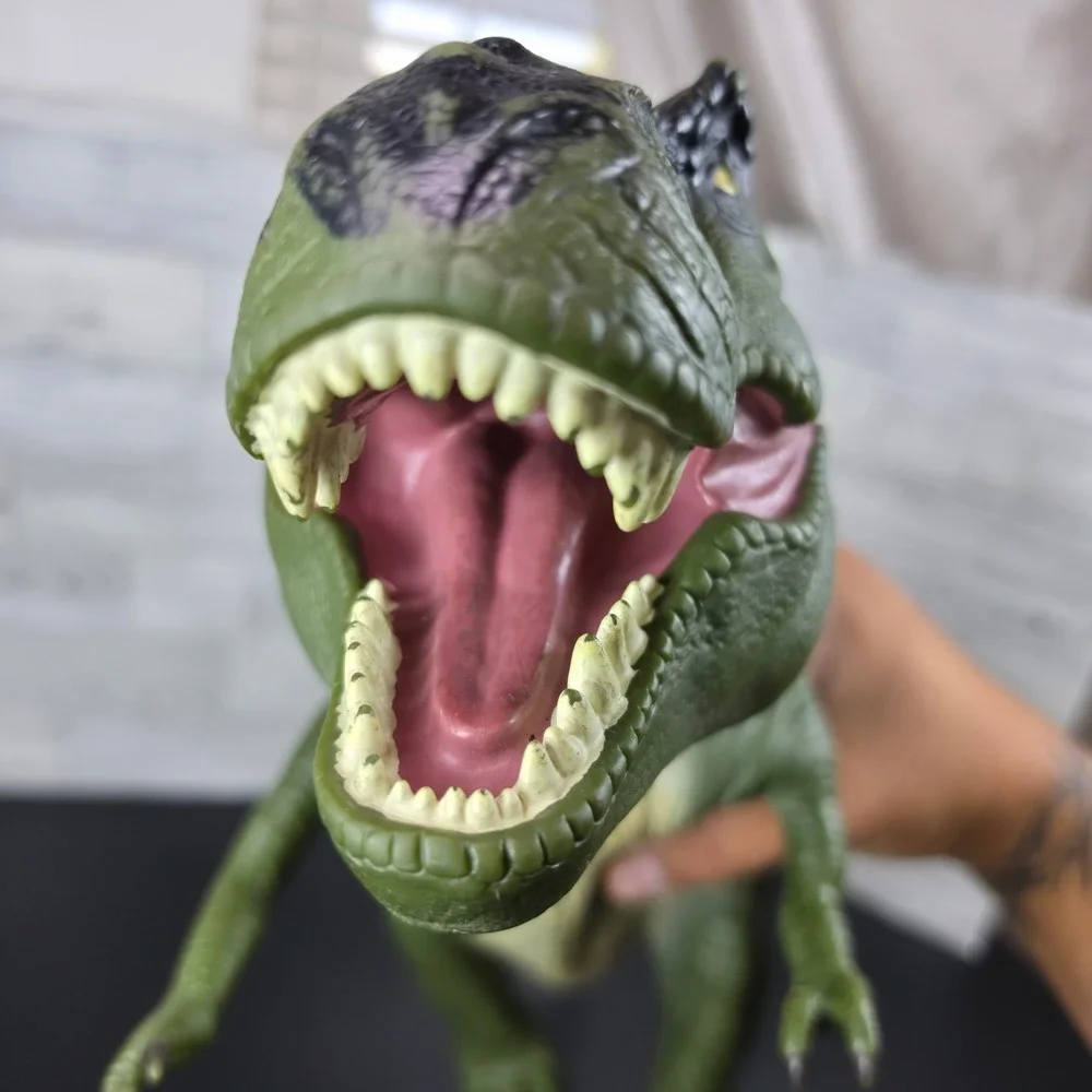 Vintage 1996 The Lost World Jurassic Park T-Rex Dinosaur Figure Kenner Green 24